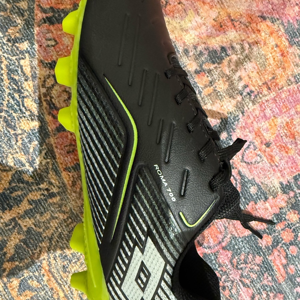 Brand New Black and Neon Green/Yellow Kids Soccer Cleats